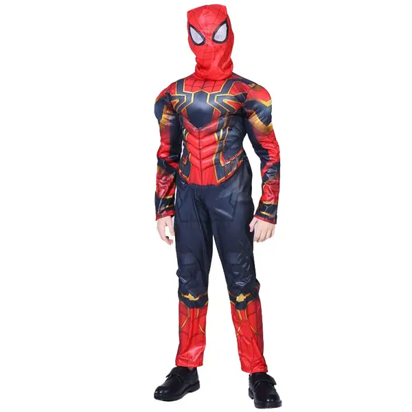 Set costum Iron Spiderman DEPOX , New Attitude, 9 ani, rosu