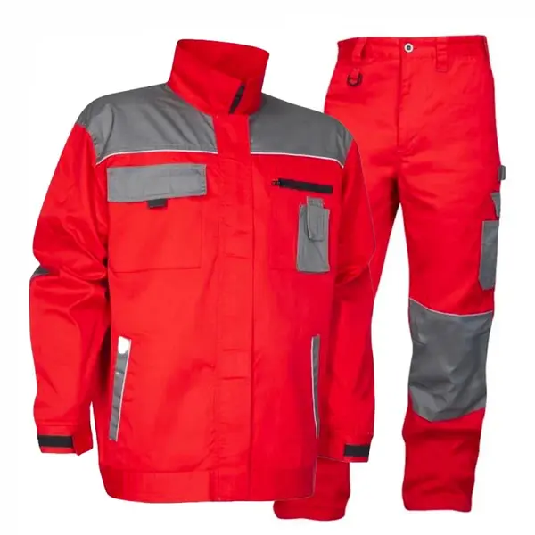 Set costum rosu cu pantaloni de lucru in talie, Ardon 2STRONG 46, 60, ROȘU