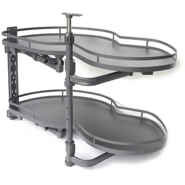 Set Cosuri pentru Colt Ovale Preciso, pentru Corp de 900-1100 mm, Montaj Dreapta, 865x495 mm,H 650-770 mm, Finisaj Antracit