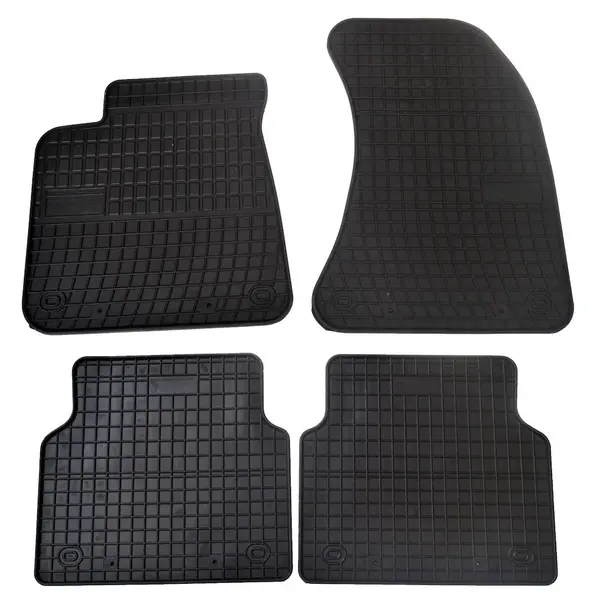 Set covorase auto din cauciuc Audi A8 D4 2009-2017, presuri FROGUM, negre, 4 buc