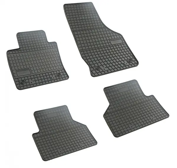 Set covorase auto din cauciuc Audi Q3 2011-2018, Negru, presuri FROGUM, negre, 4 buc.