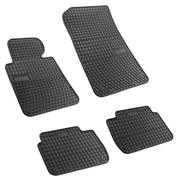 Set covorase auto din cauciuc Bmw Seria 3 E46 1998-2005, presuri FROGUM, negre, 4 buc.