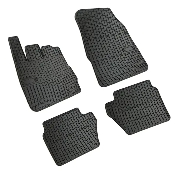 Set covorase auto din cauciuc Ford Fiesta 7 2008-2017, presuri FROGUM, negre, 4 buc.