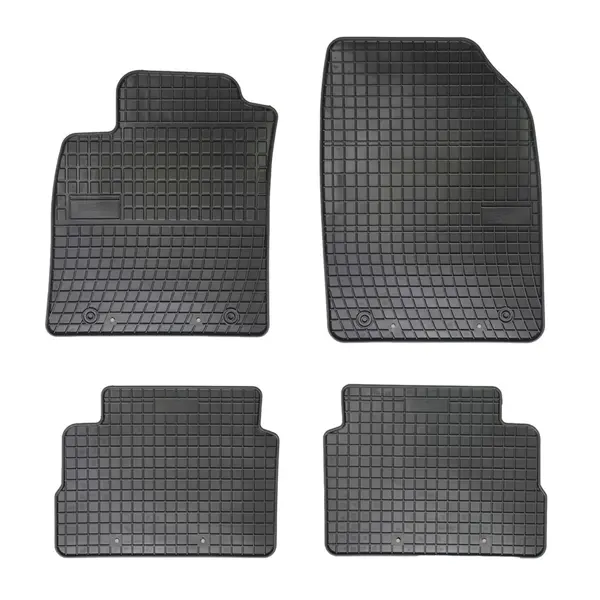 Set covorase auto din cauciuc Opel Vectra C 2002-2008, presuri FROGUM, negre, 4 buc.
