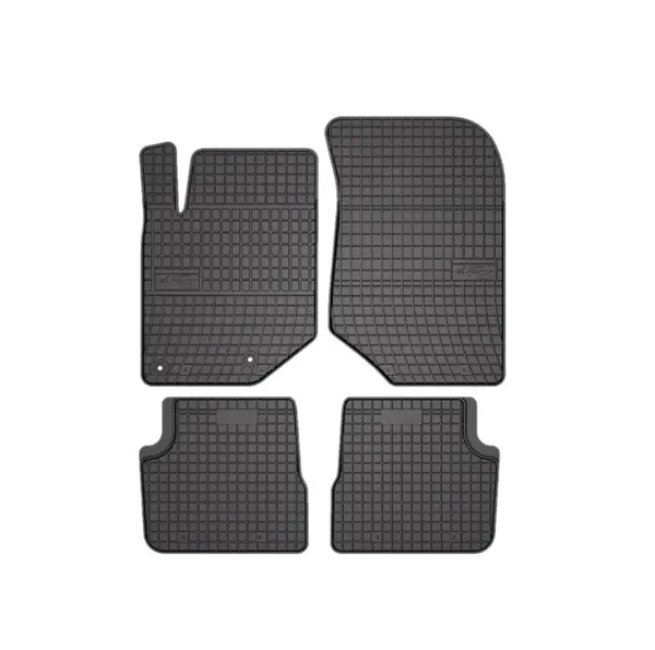 Set covorase auto din cauciuc Peugeot 208 5 usi 2019-, Opel Corsa F 2019, Citroen Ds3 Crossback 2018- prezent, presuri FROGUM, Negru