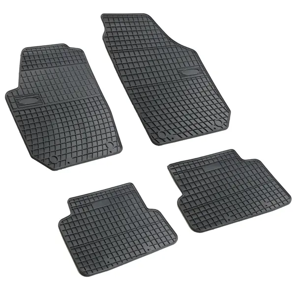 Set covorase auto din cauciuc Skoda Fabia 2 2006-2014; Cordoba 3 2008-, presuri FROGUM, negre, 4 buc