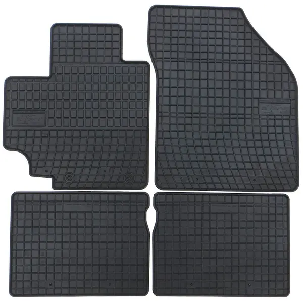 Set covorase auto din cauciuc Suzuki Celerio 2014-, presuri FROGUM, negre, 4 buc.