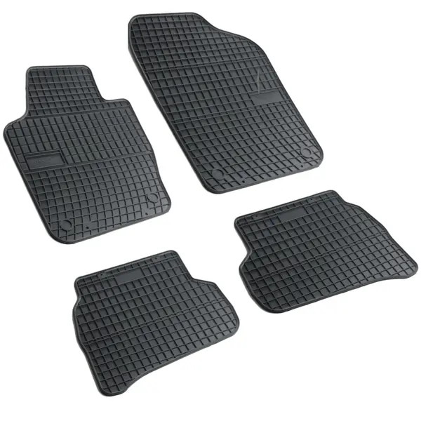 Set covorase auto din cauciuc Volkswagen Polo 5 (6R) 2009-2017, presuri FROGUM, negre, 4 buc.