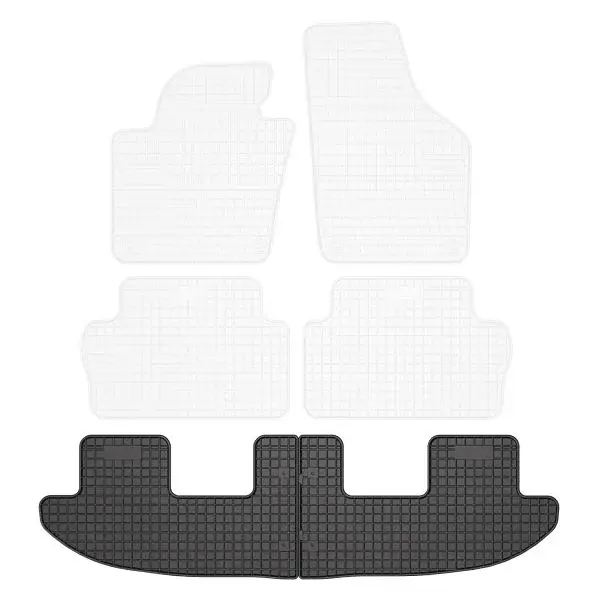 Set covorase cauciuc, 2 Buc , Spate, Negru, Pentru: Seat Alhambra; Vw Sharan 2010-, Bus