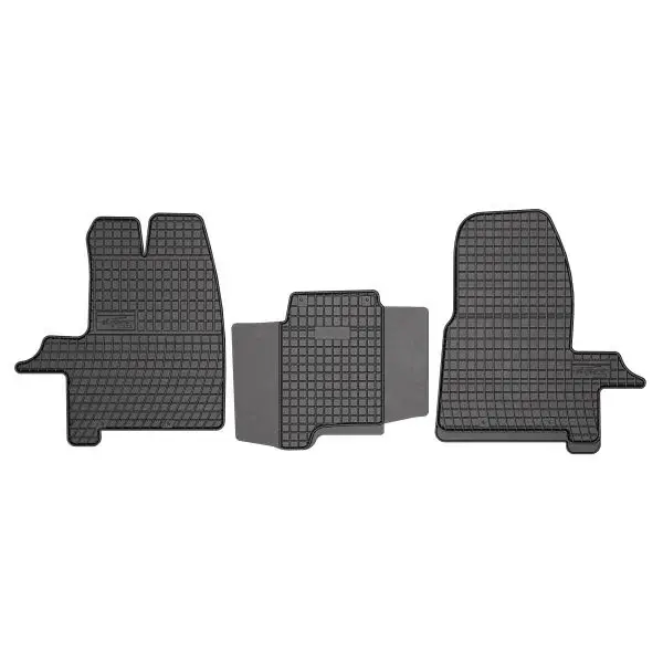Set covorase cauciuc 3 piese BASIC, fata, negru, potrivit FORD TRANSIT CUSTOM V362 04.12-, Van