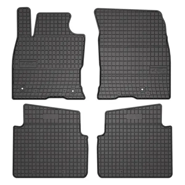 Set covorase cauciuc 4 piese BASIC, fata spate negru, potrivit FORD KUGA III 07.19-
