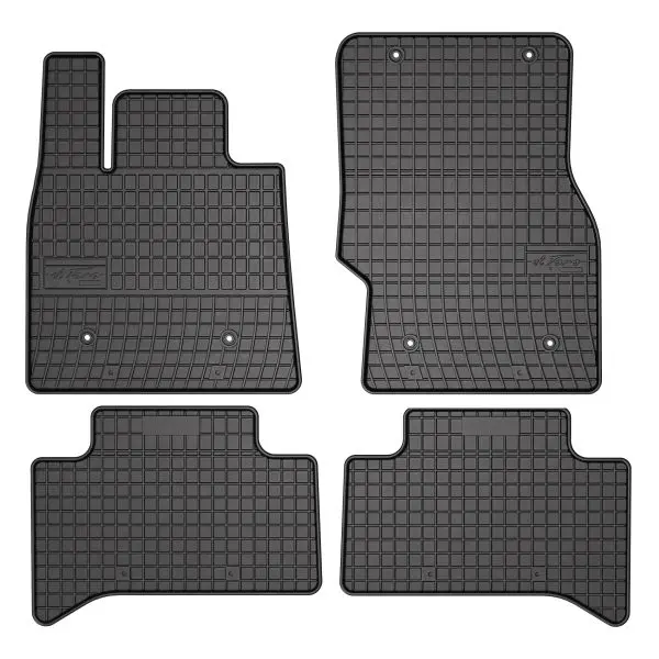 Set covorase cauciuc 4 piese BASIC, fata spate negru, potrivit ALFA ROMEO STELVIO 12.16-, Crossover