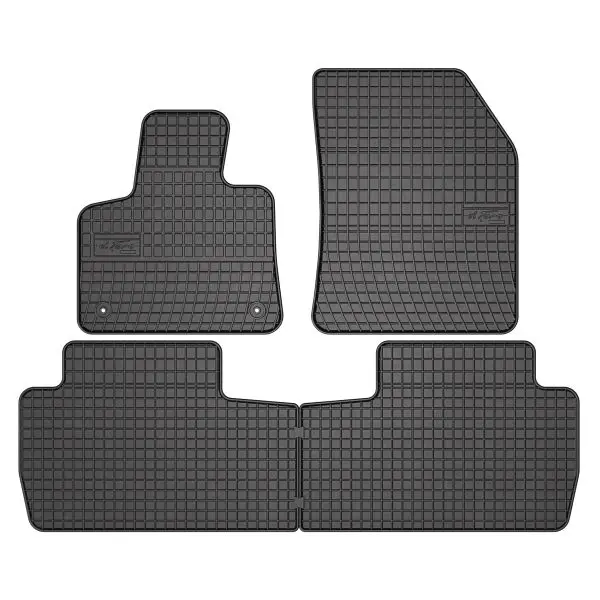 Set covorase cauciuc 4 piese BASIC, fata spate negru, potrivit PEUGEOT 5008 II 12.16-, SUV