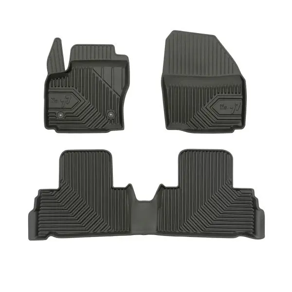 Set covorase cauciuc 4 piese No. 77, fata spate negru, potrivit FORD GALAXY II 05.06-06.15