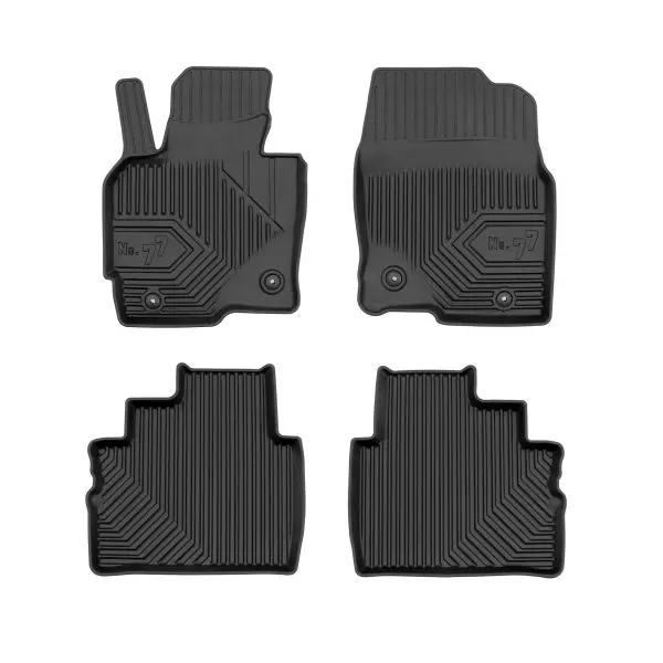 Set covorase cauciuc 4 piese No. 77, fata spate negru, potrivit MAZDA CX-5 11.11-02.17