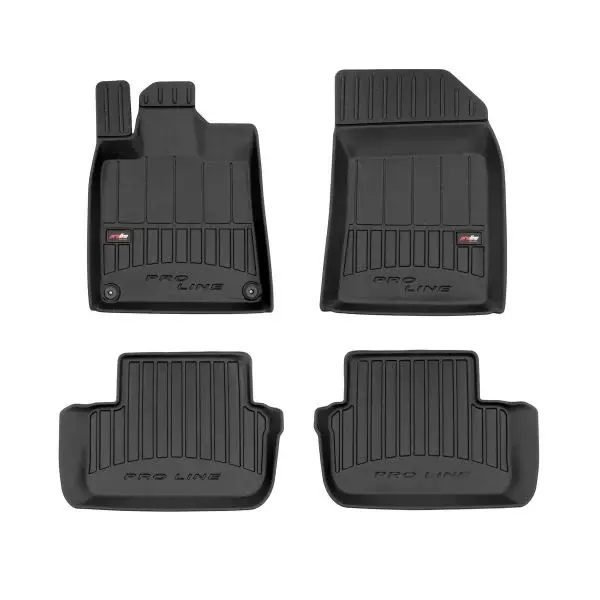 Set covorase cauciuc 4 piese proLine 3D, fata spate negru, potrivit PEUGEOT 407 03.04-02.11 break