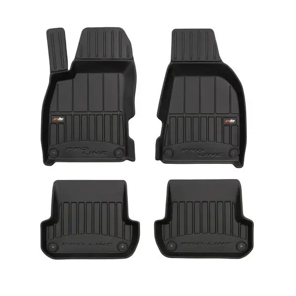 Set covorase cauciuc 4 piese proLine 3D, negru, potrivit AUDI A4 B6, A4 B7 11.00-03.09 break