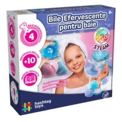Set creatie - Bile efervescente de baie | Hashtag Toys