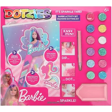 Set creativ 5 in 1, Barbie, pictura cu diamante