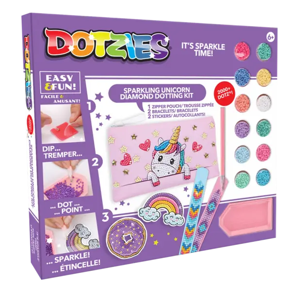 Set creativ 5 in 1, Unicorn, pictura cu diamante