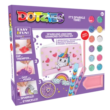 Set creativ 5 in 1, Unicorn, pictura cu diamante