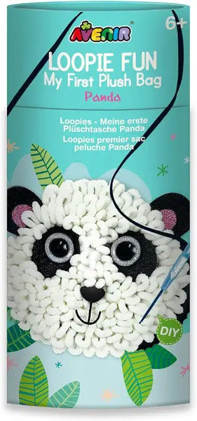 Set creativ Avenir - Fă-ți propria geantă shaggy , panda