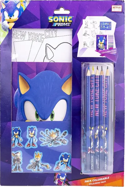 Set creativ Cerda Sonic - Cu creioane și autocolante