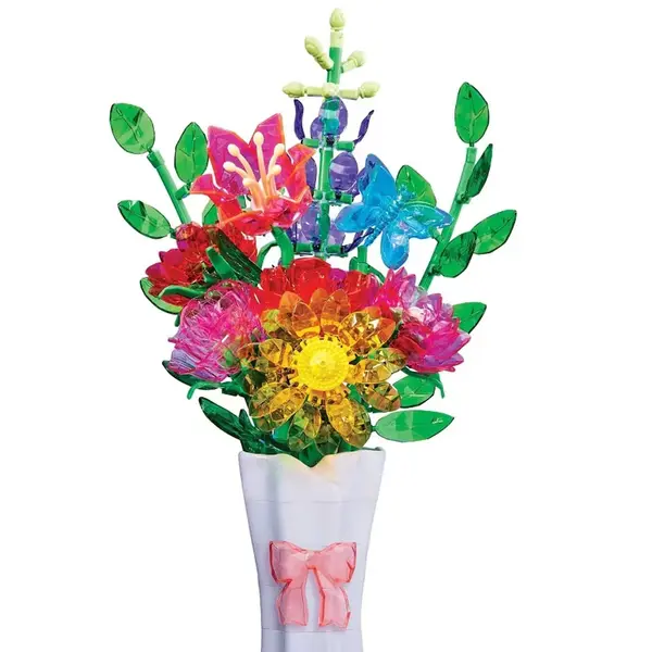 Set Creativ CraZArt Buchet 3D cu Cristal