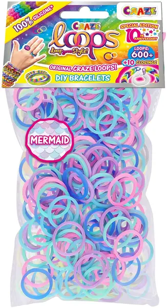 Set creativ Craze Loops - 600 buc de elastice, sortiment