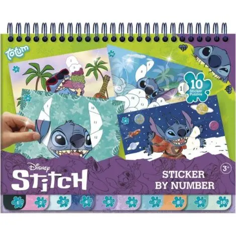 Set creativ cu abtibilduri, lipeste pe numere, Lilo si Stitch