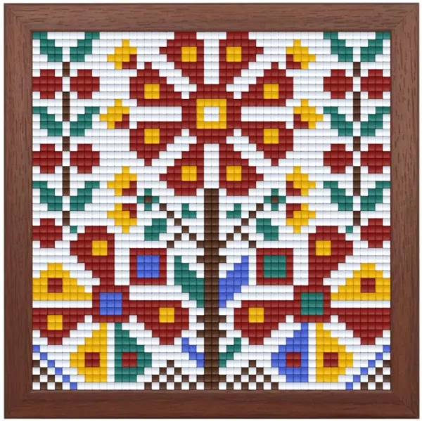 Set creativ cu cadru și pixeli Bright Toys - Broderie bulgară, Motiv 3, Pixel Classic