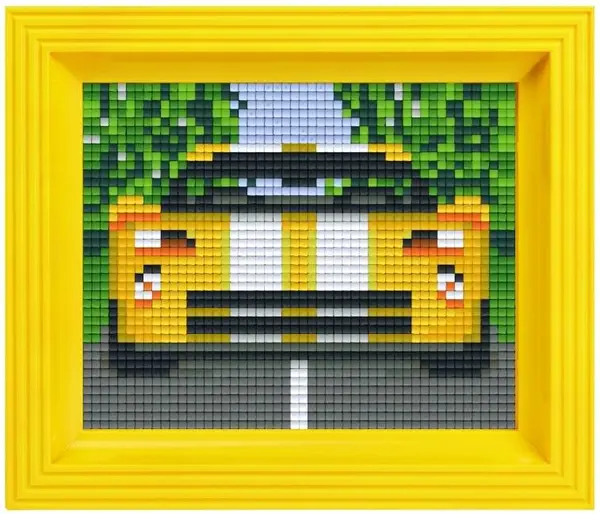 Set creativ cu cadrul și pixel Pixelhobby Classic - Mașină