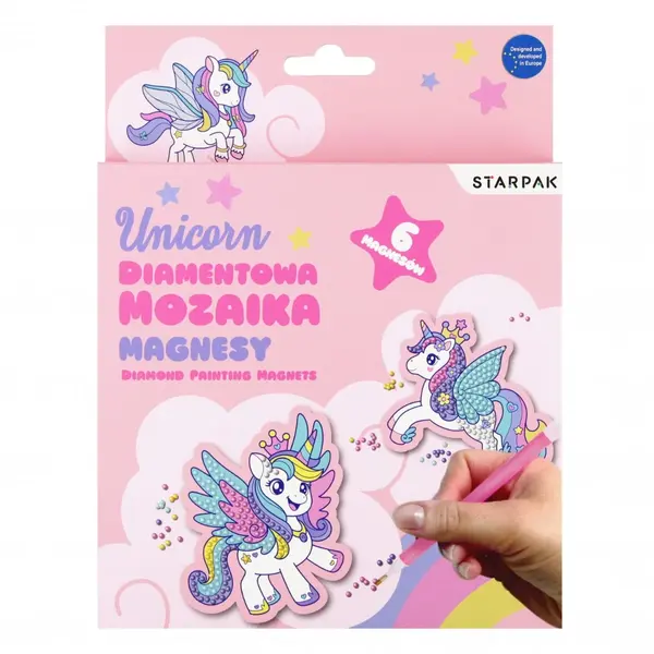 Set creativ cu diamante, mozaic, Starpak, Unicorn