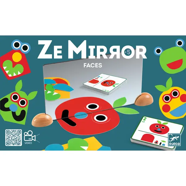 Set creativ cu oglinzi Djeco, Ze mirror Faces 30 cm