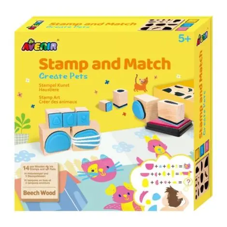 Set creativ cu stampile - Animale