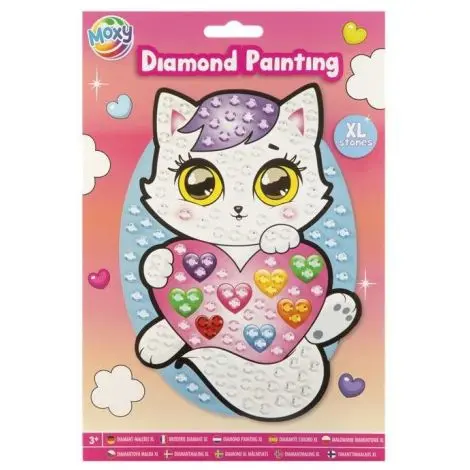 Set creativ diamond painting cu strasuri mari, A5