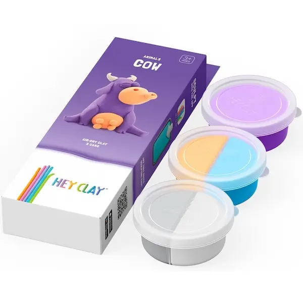 Set creativ din lut - Hey Clay Animals - Vaca | Hey Clay