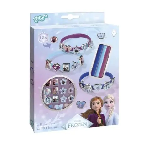 Set creativ DIY, Bratari si talismane norocoase cu tematica Disney Frozen