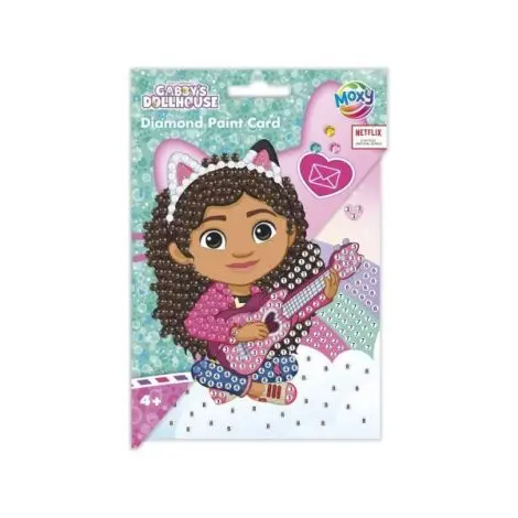 Set creativ DIY, Felicitare diamond paint, Gabby s Dollhouse