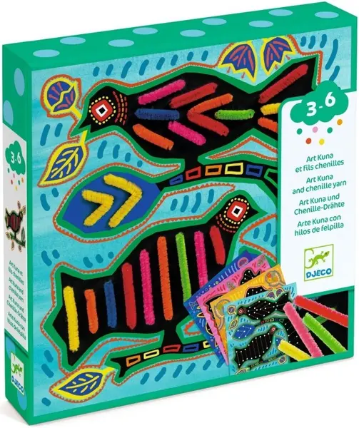 Set creativ Djeco - Realizați tablouri cu sârmă de chenilie
