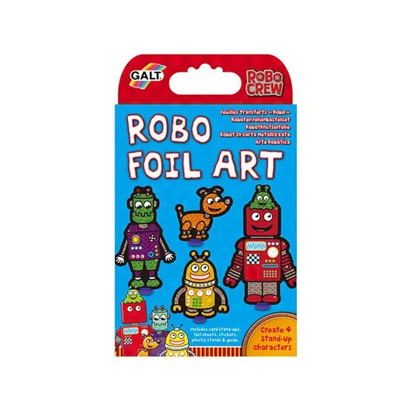 Set creativ Galt - Creeaza imagini din folie, roboti