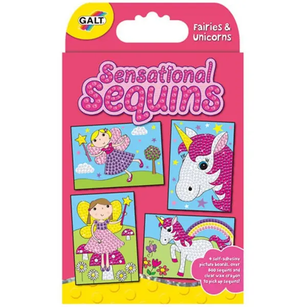 Set creativ Galt - Pictura cu paiete, zane si unicorni