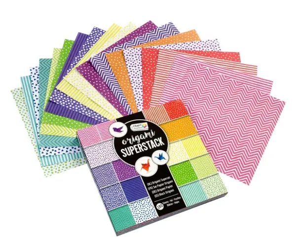 Set creativ Grafix Craft Sensations - hârtie pentru origami, 180 de coli