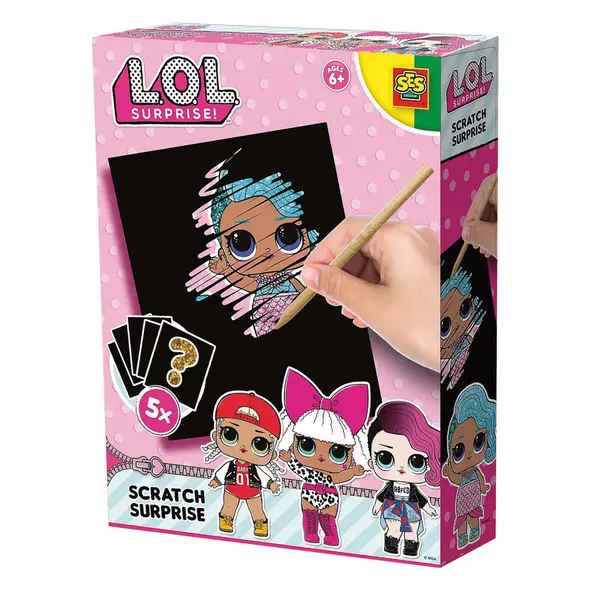 Set creativ L.O.L. - Carduri razuibile cu surprize, 5 bucati set