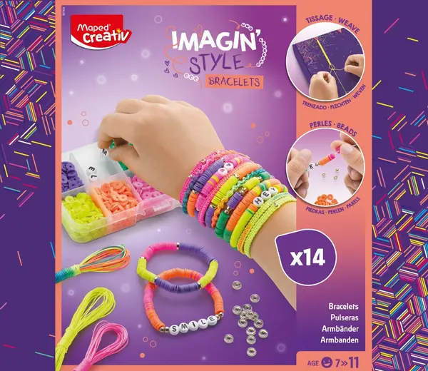 Set creativ Maped Creativ - ImaginStyle, creeaza bratari