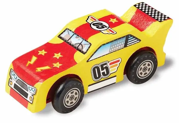 Set creativ Melissa & Doug - Mașină din lemn