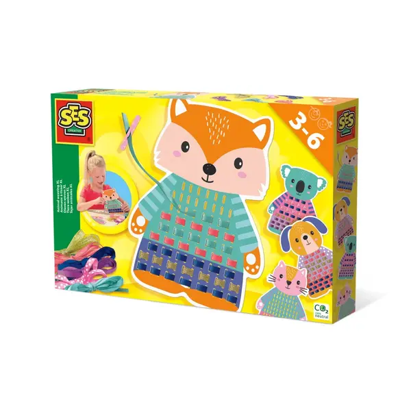 Set creativ pentru copii - Animale de tesut XXL, 3-6 ani