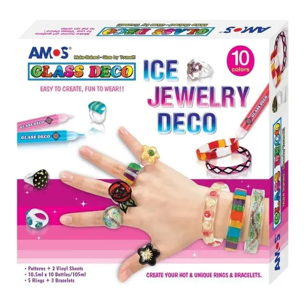 Set creativ pentru copii-Bijuterii pictate cu accesorii incluse,+6 ani