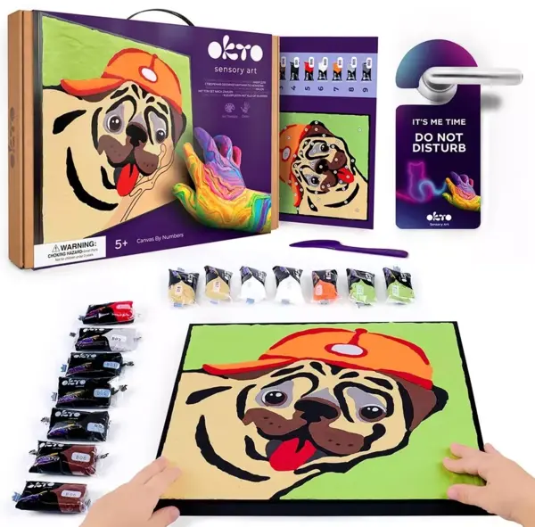 Set creativ - Sensory Art - Pug Dog | Okto Clay