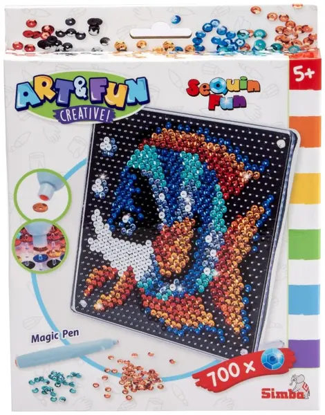 Set creativ Simba Toys Art & Fun - Pește cu paiete